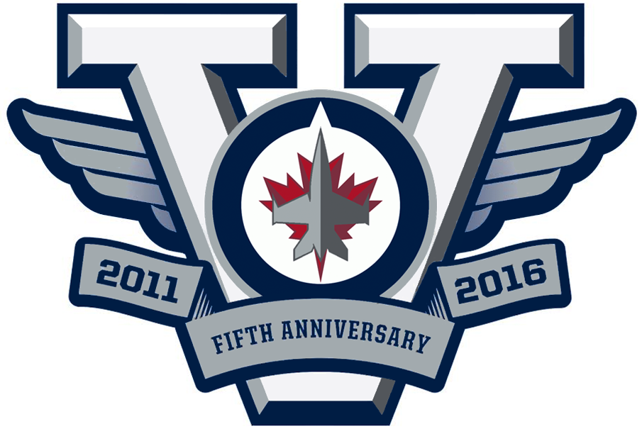 Winnipeg Jets 2016 Anniversary Logo iron on transfers for clothing
